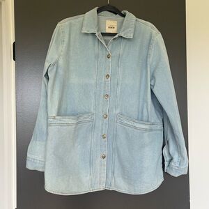 Sezane Will Jacket in Snow Blue